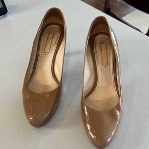 Tan Prada heels
